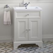 NEW & BOXED 600mm Loxley Chalk Vanity Unit - Floor Standing. £1,074.99.MF9000.Comes complete with