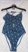 Watercult Ladies Bathing Costume, Size 14, Rrp. £149