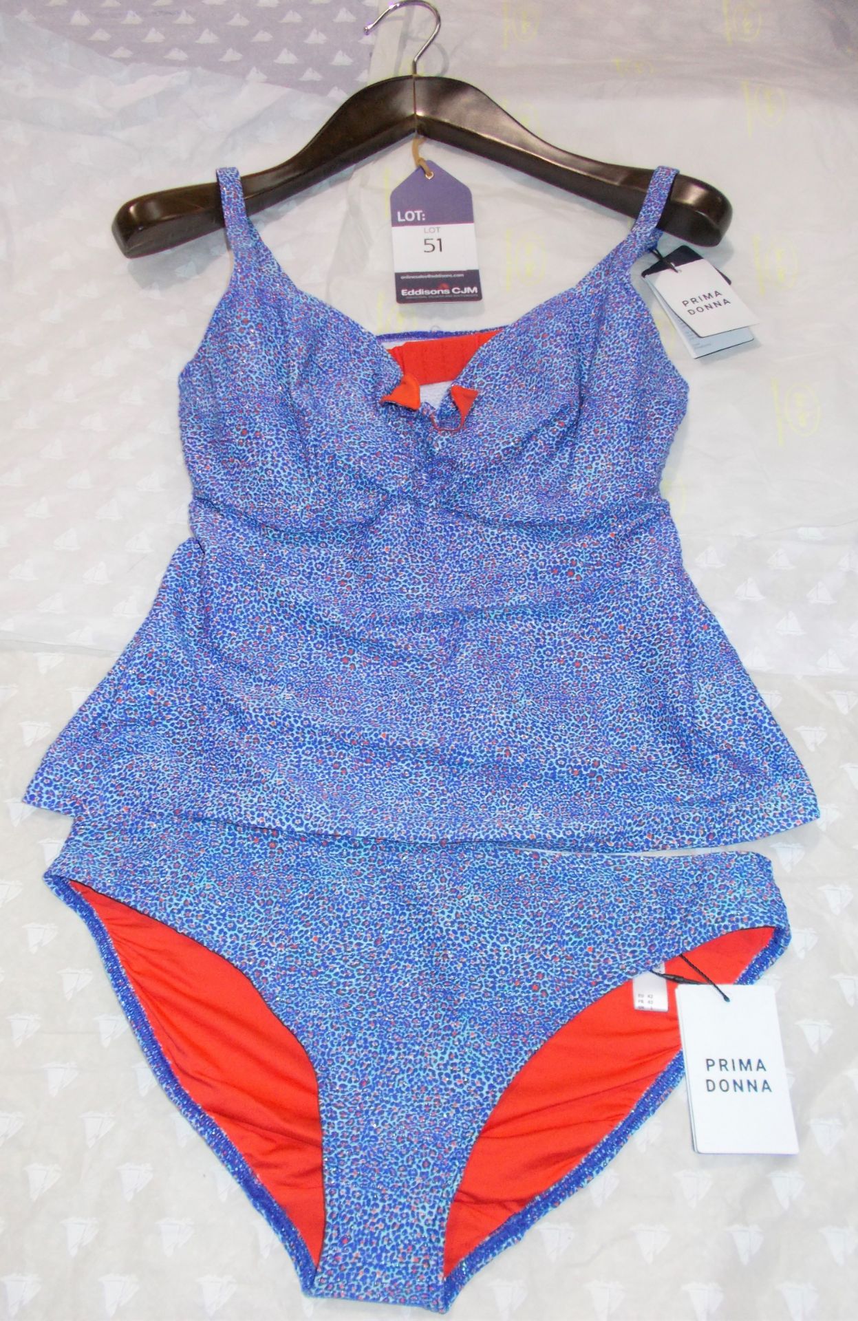 Prima Donna Ladies 2 Piece Swimsuit, 36D, Rrp. £108