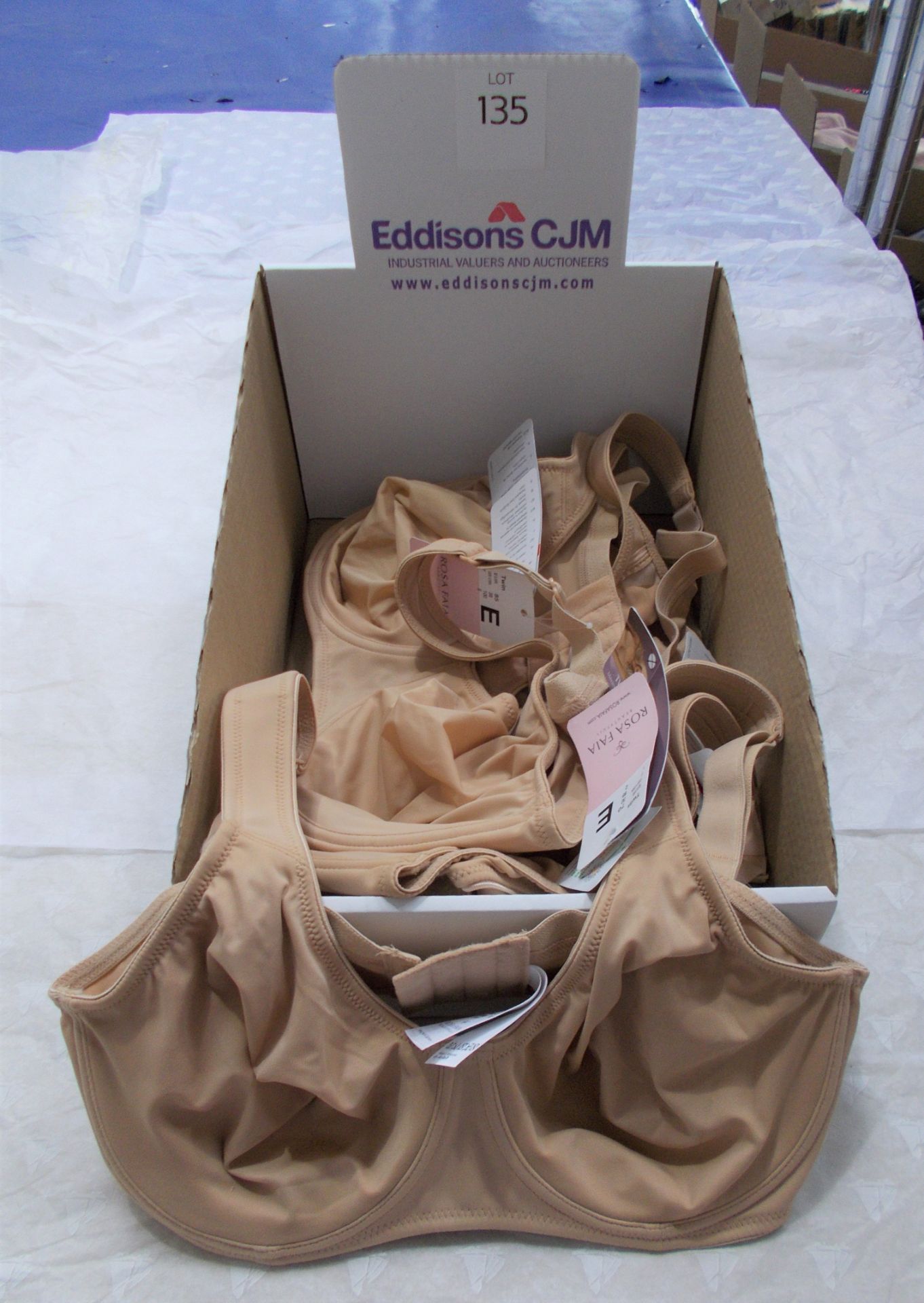 5 x Rosa Faia Nude Underwired Bra’s, Various Sizes, Total Rrp. £265