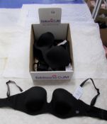 5 x Simone Perele Black Microfibre Multi Position Seamless Bra’s, Various Sizes Total Rrp. £295