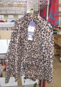 DKNY Brown Animal Print WMS L/S PJ Set, Size L. Rrp. £67