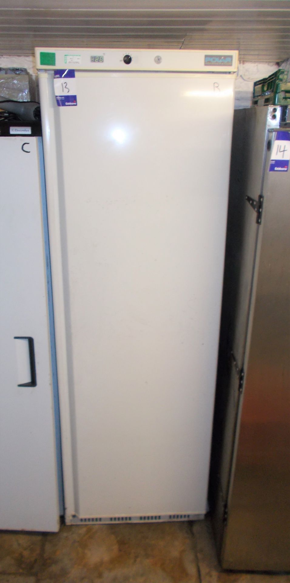 Polar upright freezer. Dimensions: H: 6ft, x W: 2ft, x D: 2ft. *Please note, this item is located in