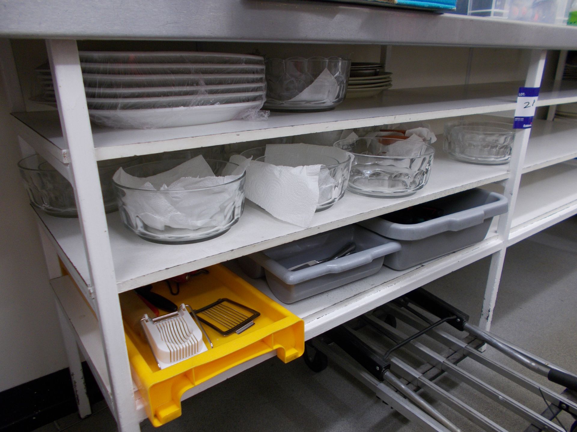 Assortment of crockery, cutlery etc to shelving - Image 2 of 2