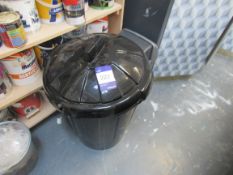 Plastic Dust Bin and Contents