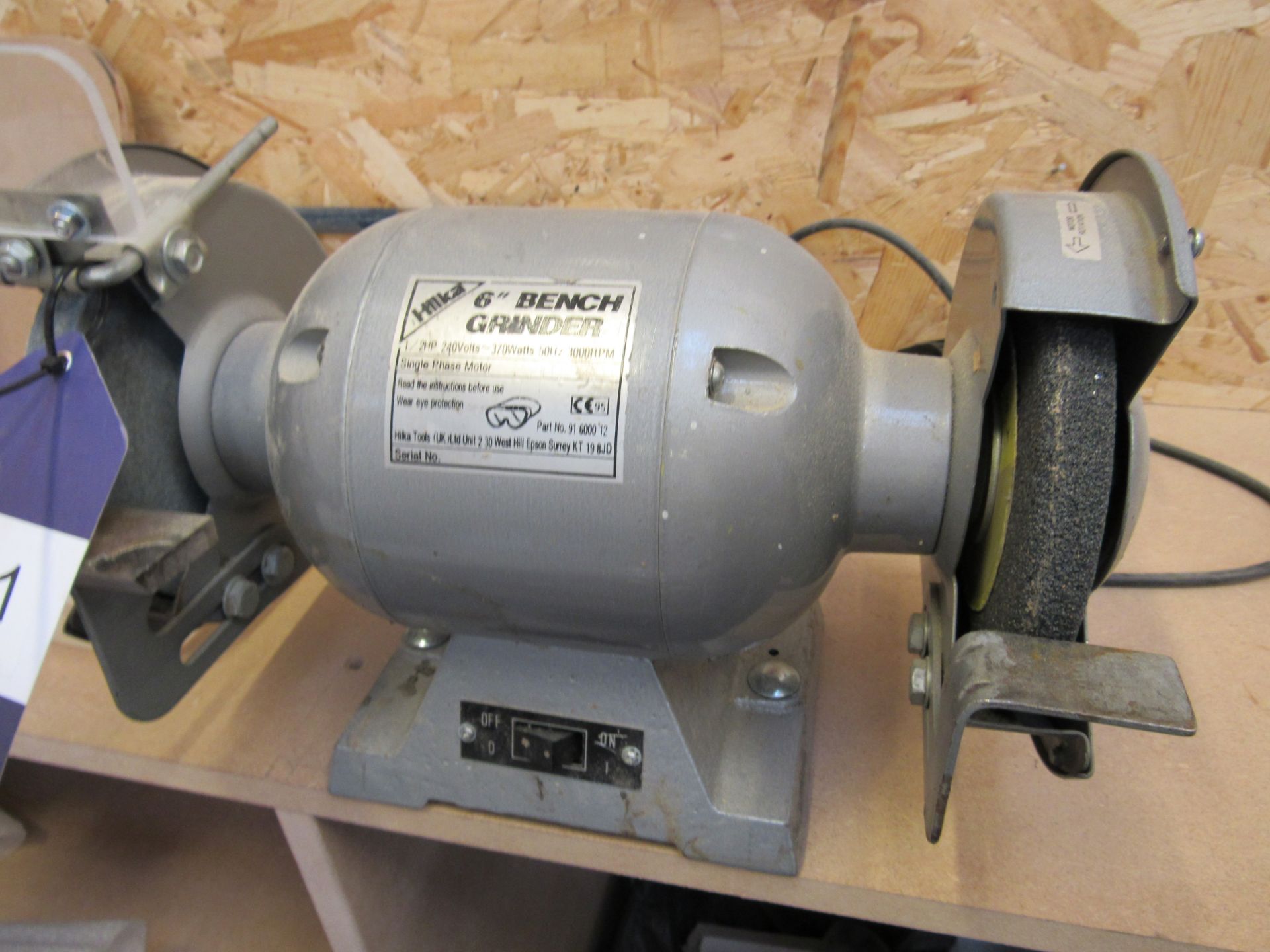 Hilka 6” Bench Grinder, 370W, 240V, 3000RPM - Image 2 of 2