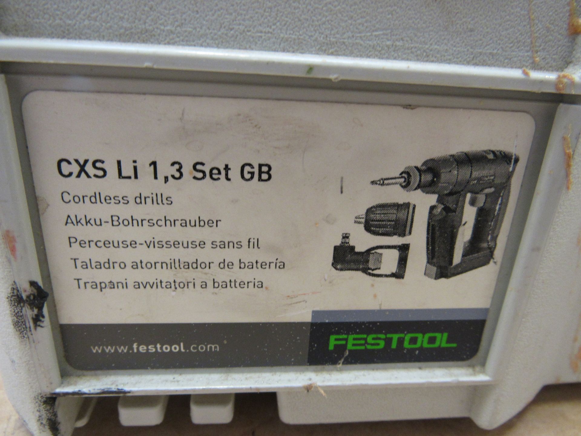 Festool CXSU Li 1.3 GB Drill Driver, 2 batteries, charger and case - Image 3 of 4