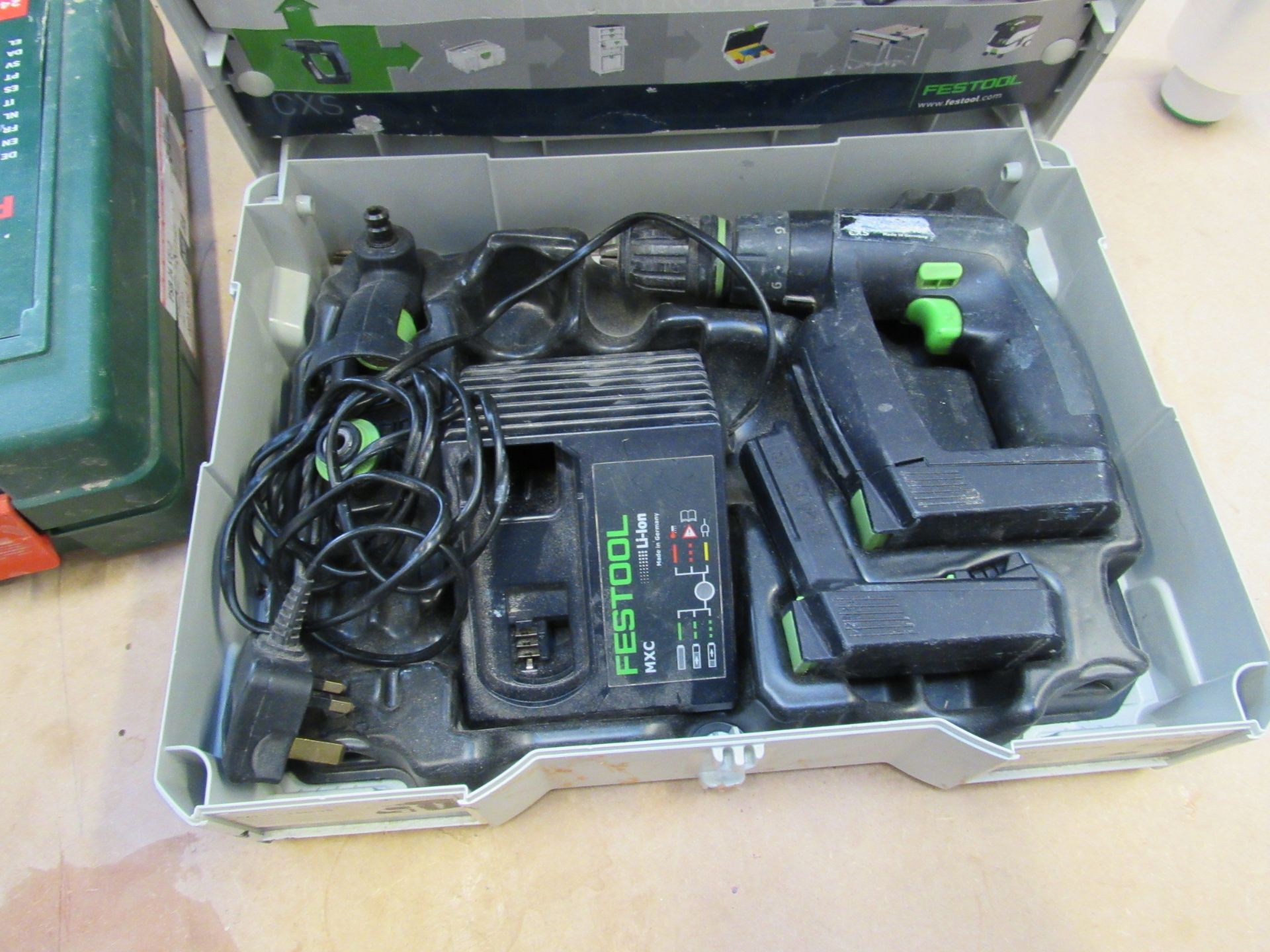 Festool CXSU Li 1.3 GB Drill Driver, 2 batteries, charger and case