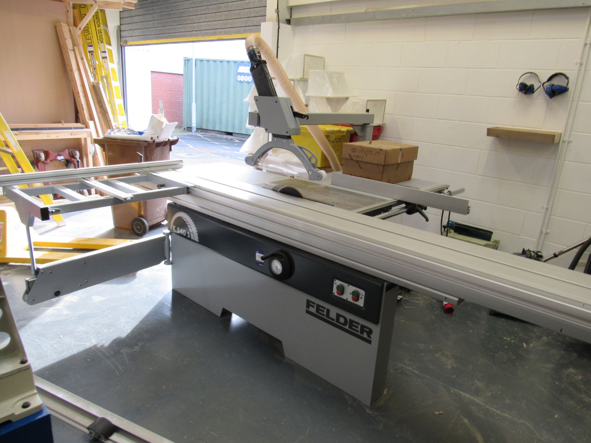 Felder K540S Sliding Table Saw, with scribe, tilt arbour, 5.5KW, 3 Phase, Serial Number 442.07.039.