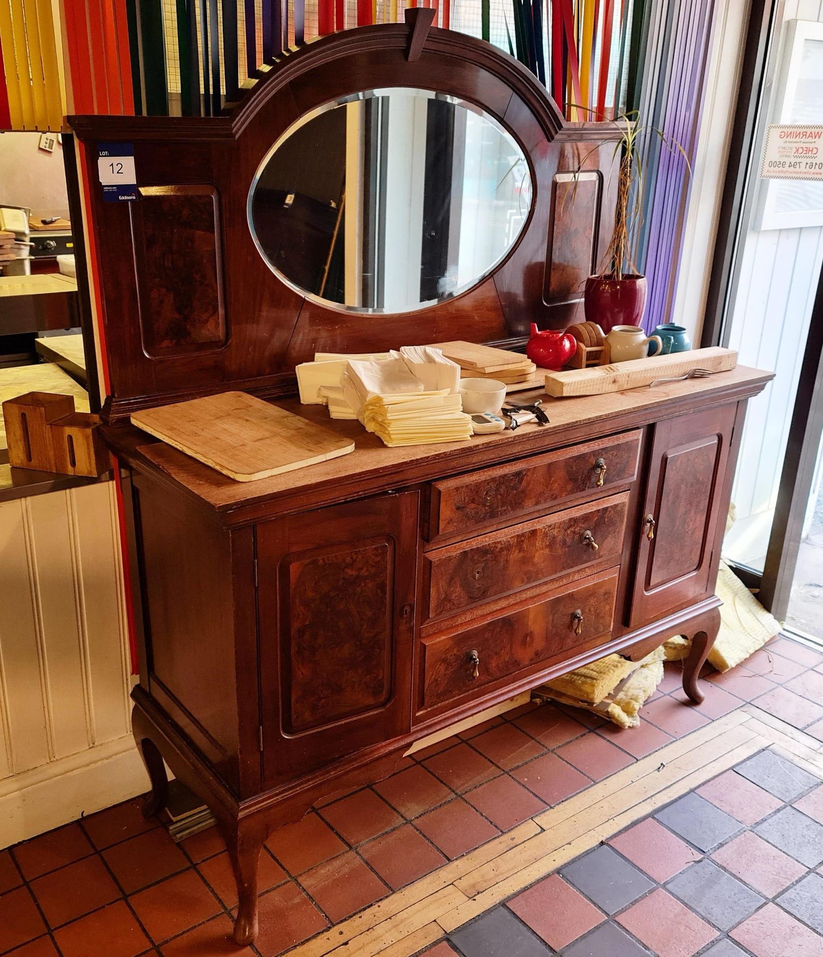 Wooden Cupboard Condiments & Side Cabinet