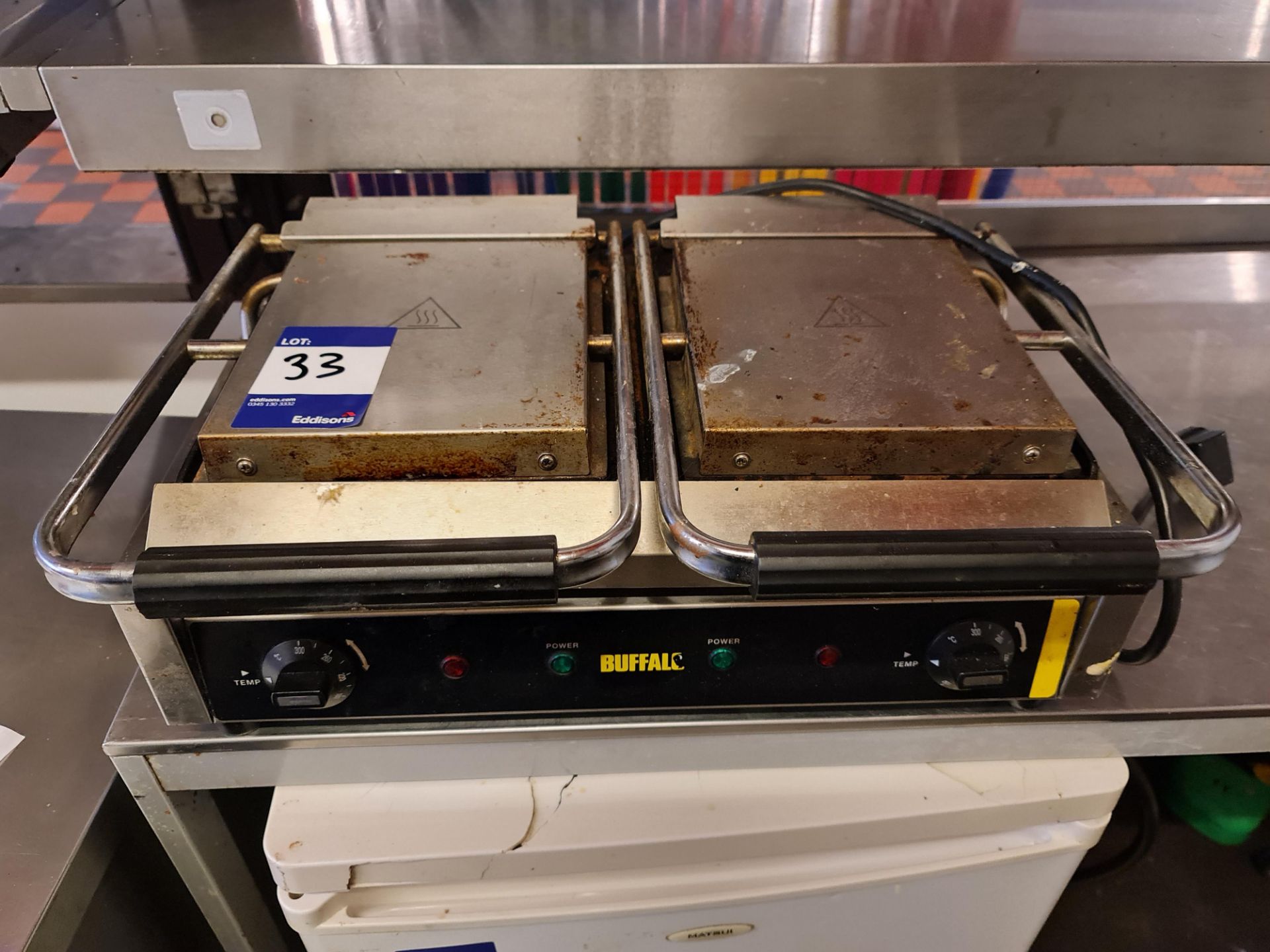 2x Buffalo twin panini press/toastie maker