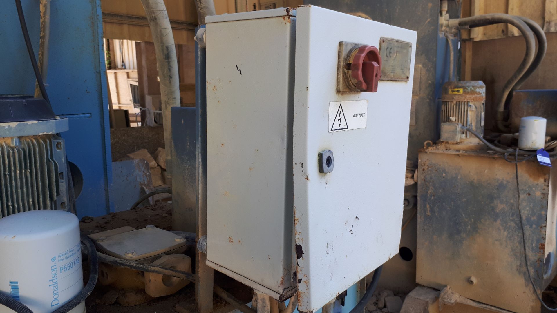 MEC C320 Stone Splitter/Guillotine machine, Serial Number P0232600811 (2011). Damage to electrical - Image 11 of 21