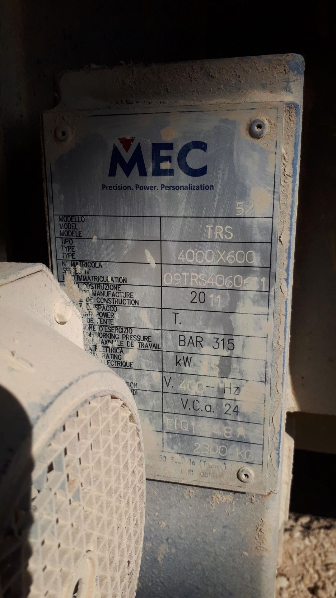 MEC TRS 4000 x 600 Steel Slatted Conveyor, Serial - Image 4 of 6