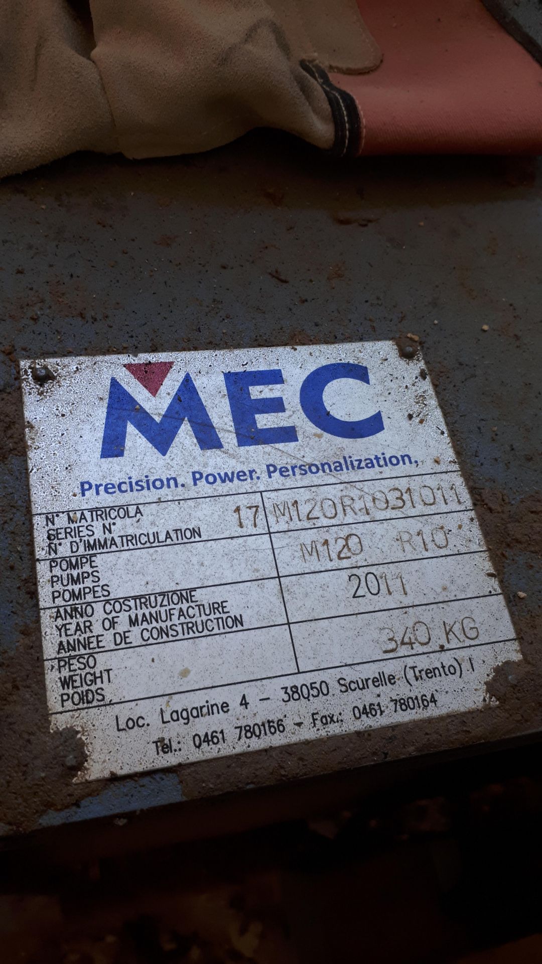 MEC C320 Stone Splitter/Guillotine Machine, Serial Number P0332001011 (2011). Damaged operator - Image 13 of 19