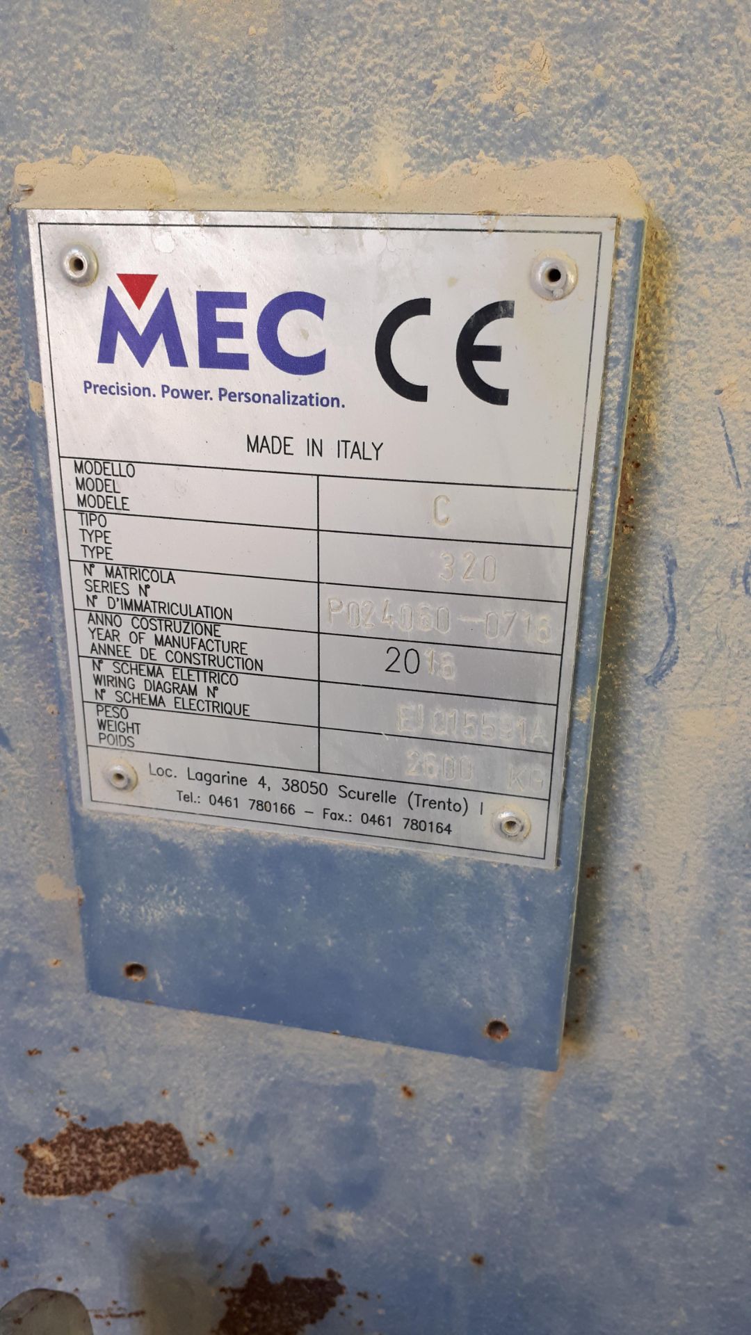 MEC C320 Stone Splitter/Guillotine machine, Serial - Image 9 of 18