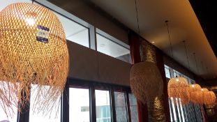 7 x Dried Grass Lamp Shades (Excludes Fittings)