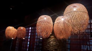 6 x Dried Grass Lampshades (Excludes Fittings)