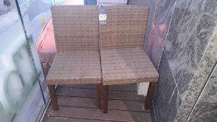 2 x Rattan Dining Chairs