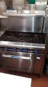 Imperial 6 Burner Gas Range Oven (Disconnection By