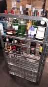 Wheeled Metal Cage & Contents to include Quantity of Part Full Spirits & Liqueurs
