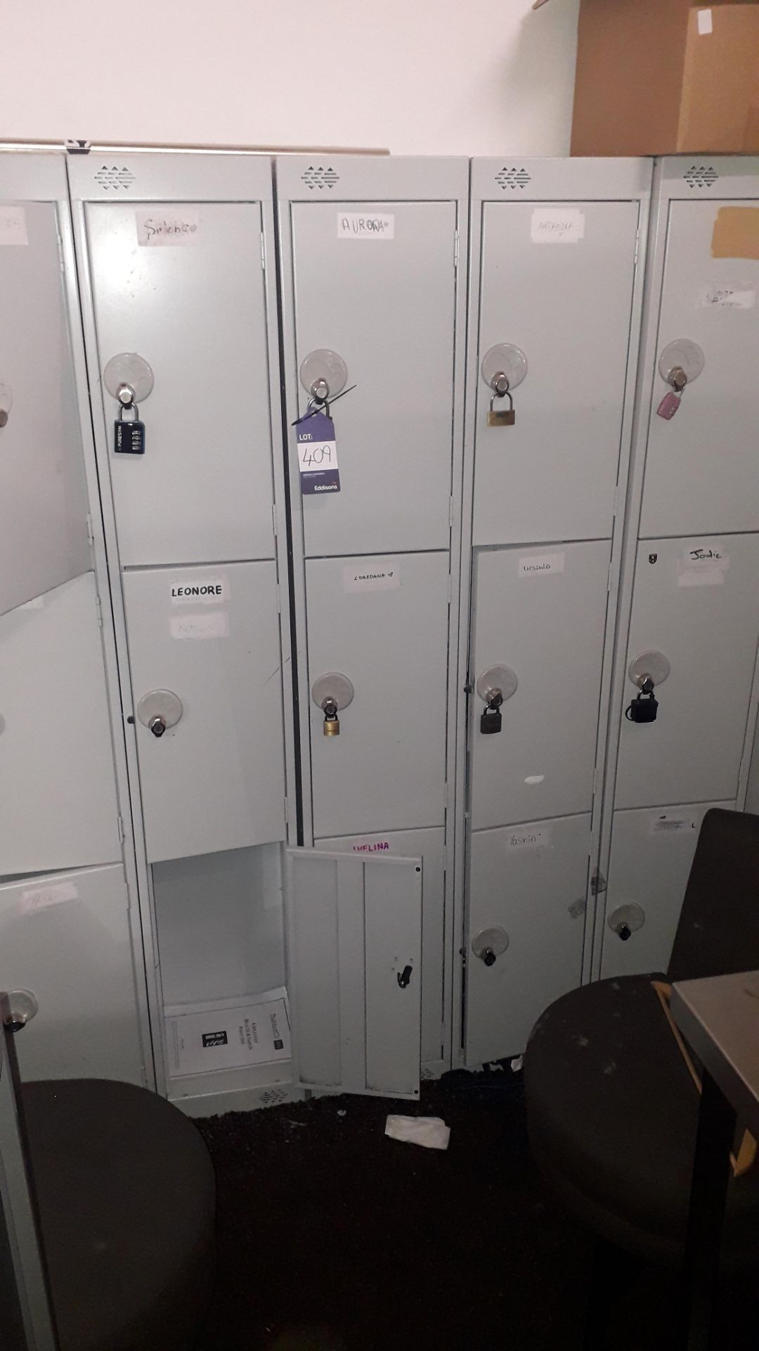 5 x Steel Personal Lockers - Image 2 of 2
