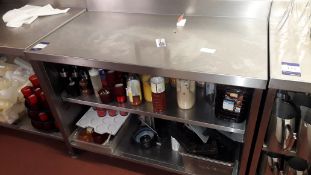 Stainless Steel Food Prep Table with Storage Under