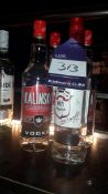 3 x Kalinska Vodka, 1 x Smirnoff Vodka