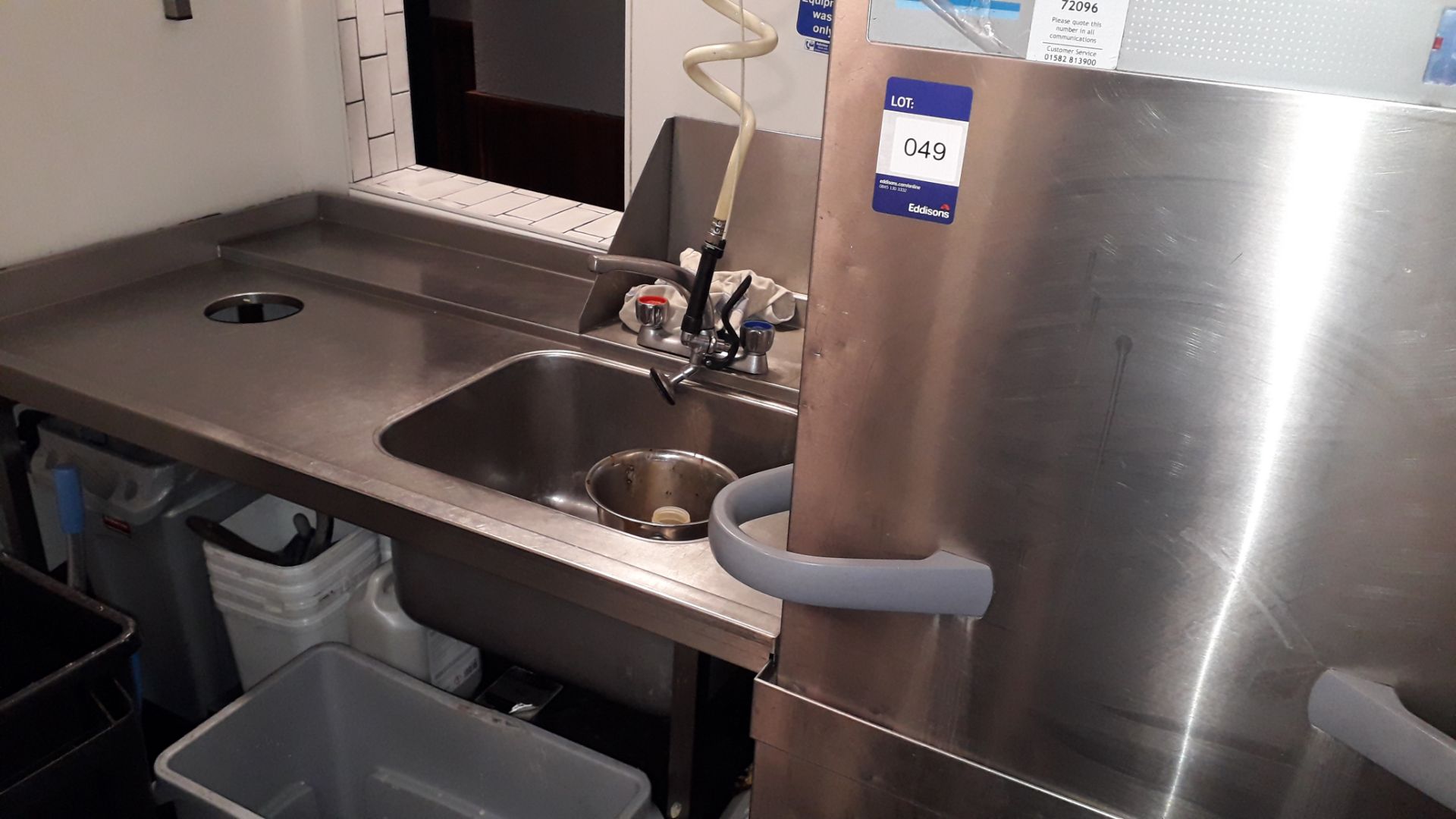 Winterhalter PT-M Stainless Steel Pass Through Dishwash - Image 3 of 5