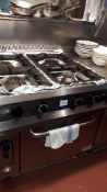 Stainless Steel 4 Burner Range Oven (Disconnection