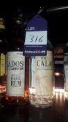 1 x Ron Calados Caribbean Dark Rum, 3 x Ron Calados Caribbean White Rum