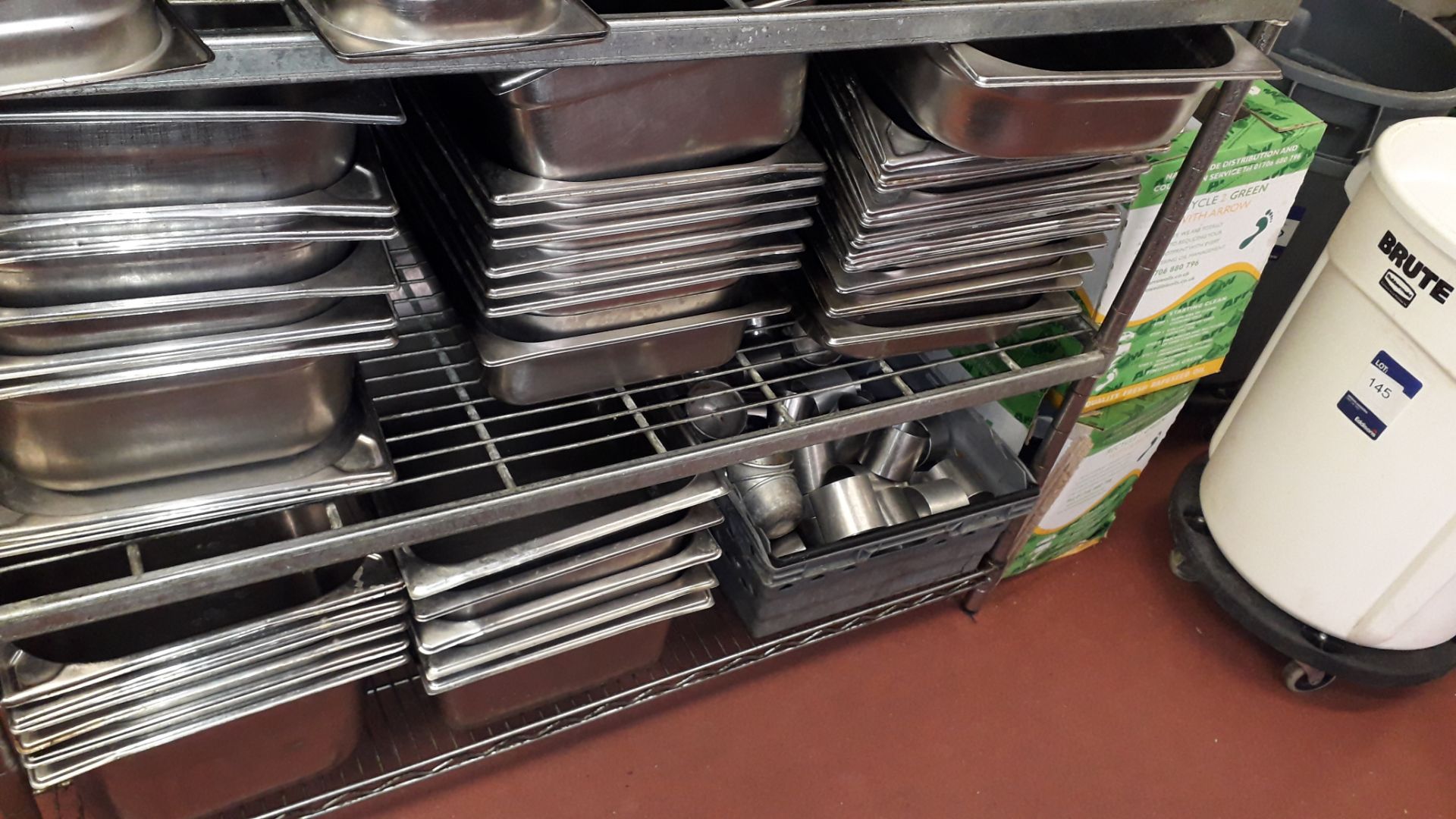 Large Quantity of Stainless Steel Gastronorme and other Trays to Kitchen - Image 3 of 8