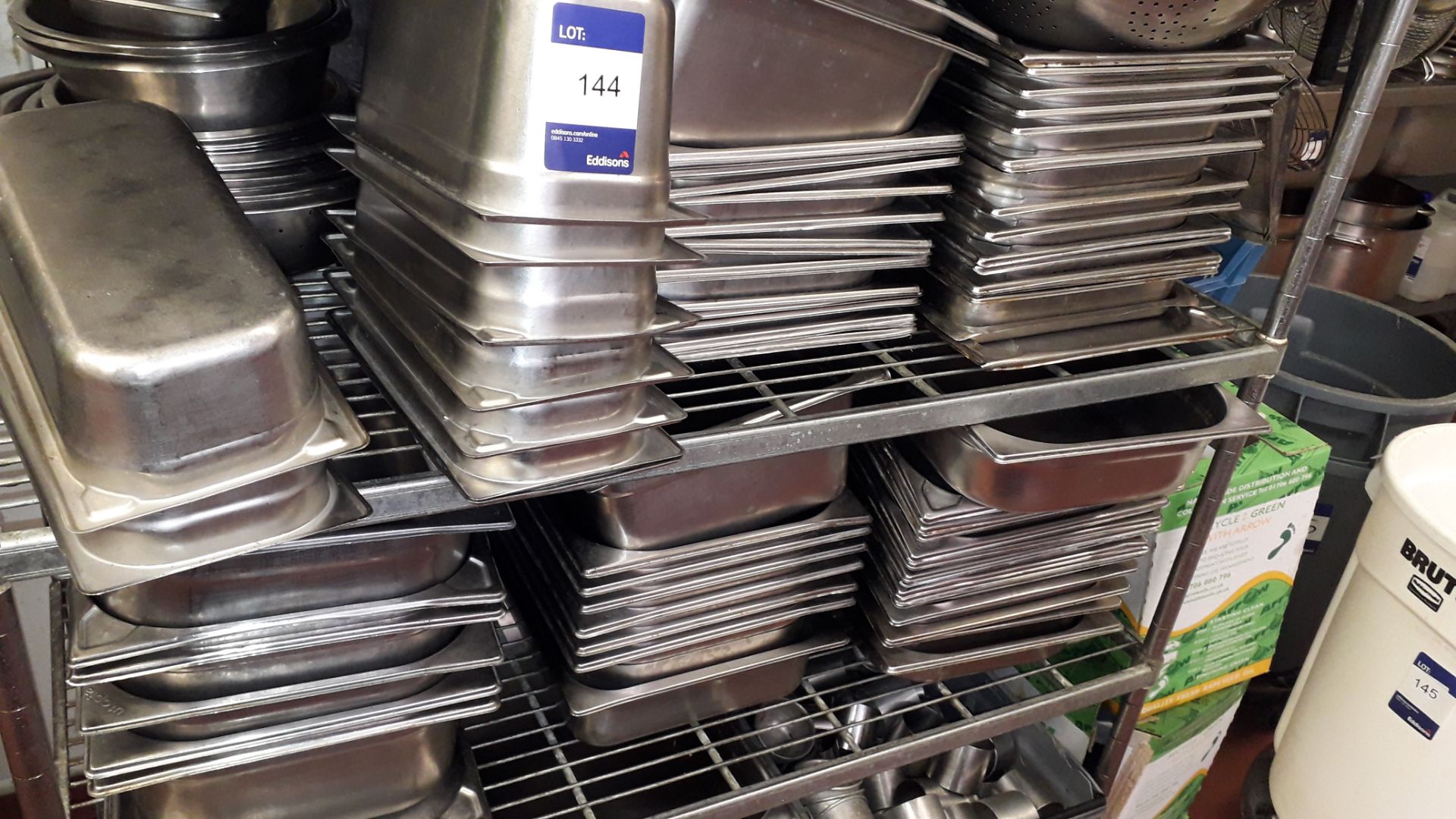 Large Quantity of Stainless Steel Gastronorme and other Trays to Kitchen - Image 2 of 8