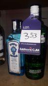 2 x Bombay Sapphire Dry Gin, 2 x Gordons Gin