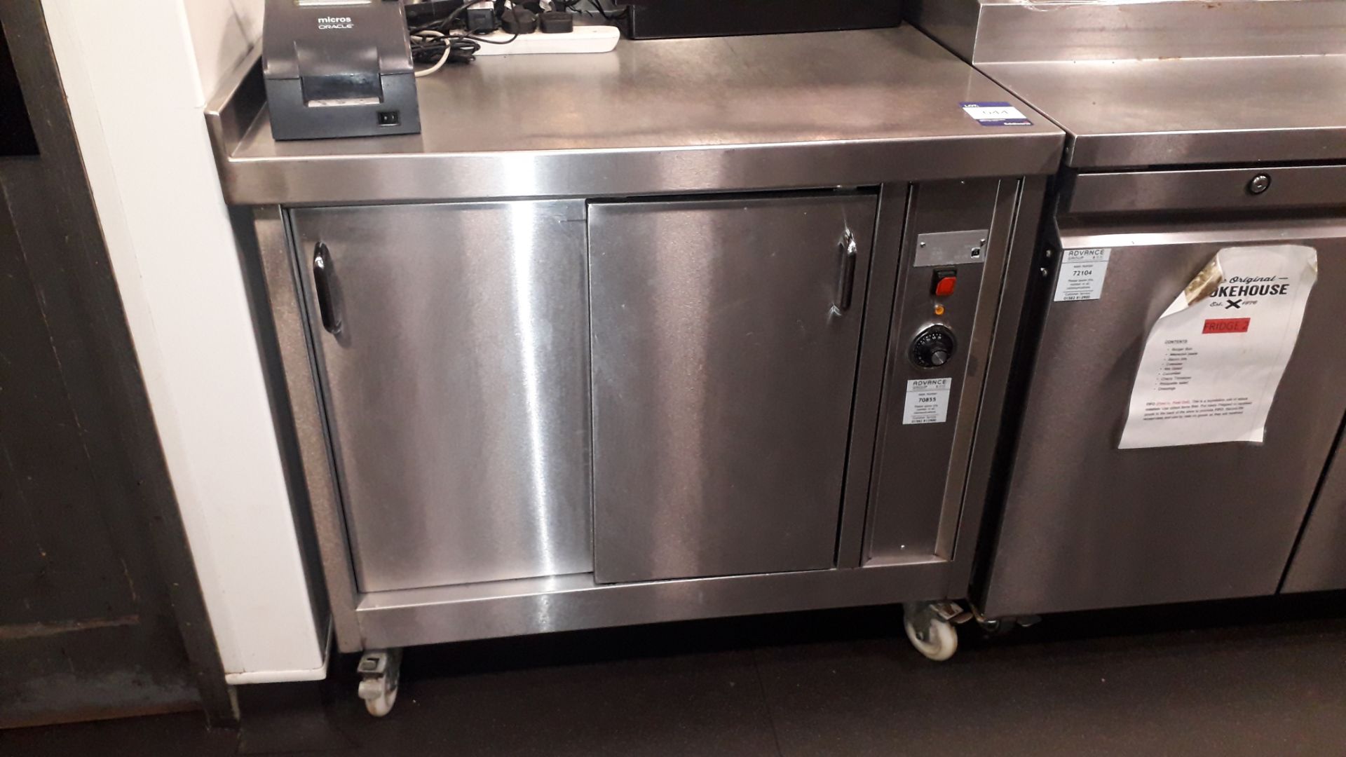 Bridge Catering Stainless Steel Hot Cupboard 950mm