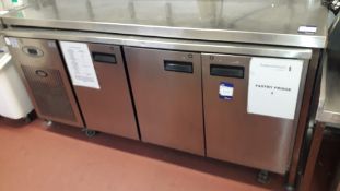 Foster PRO1.3H.A Triple Door Under Counter Refrigerator