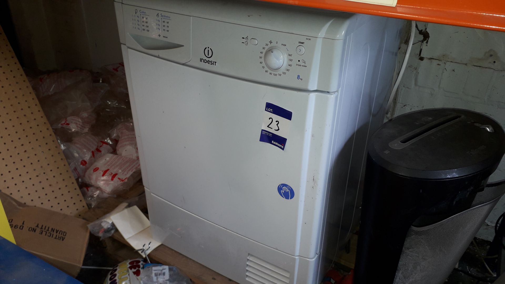 Indeset IDC85 Tumble Dryer, Hotpoint RLAV21 Undercounter Fridge, Panasonic NNE281BM Microwave Oven