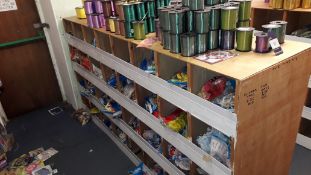 Contents of Stock Bins to include Large Quantity of Coloured Qualatex Large Helium Balloons and