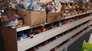 Contents of Stock Bins to include Large Quantity of Qualatex Various Coloured Balloons