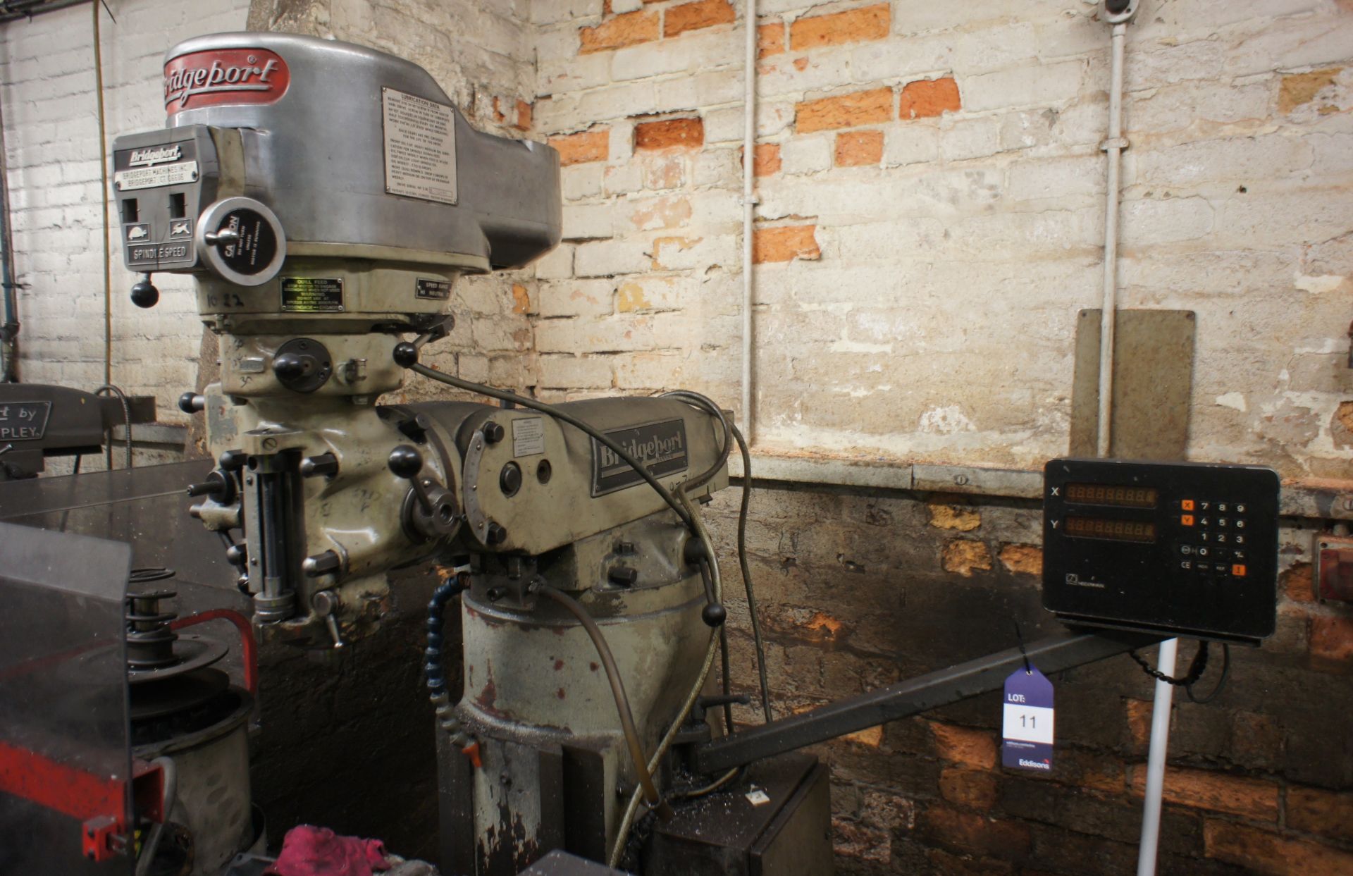 Bridgeport Turret Milling Machine, with T-Slot wor - Image 3 of 4