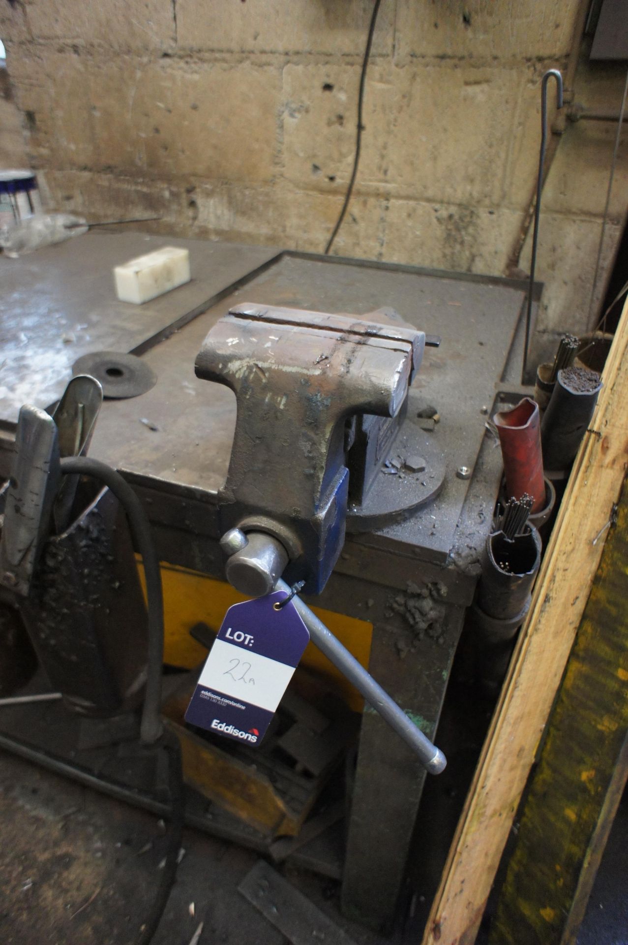 Steel Fabricated Welding Bench, 10’ x 2’ & Senator - Image 2 of 3