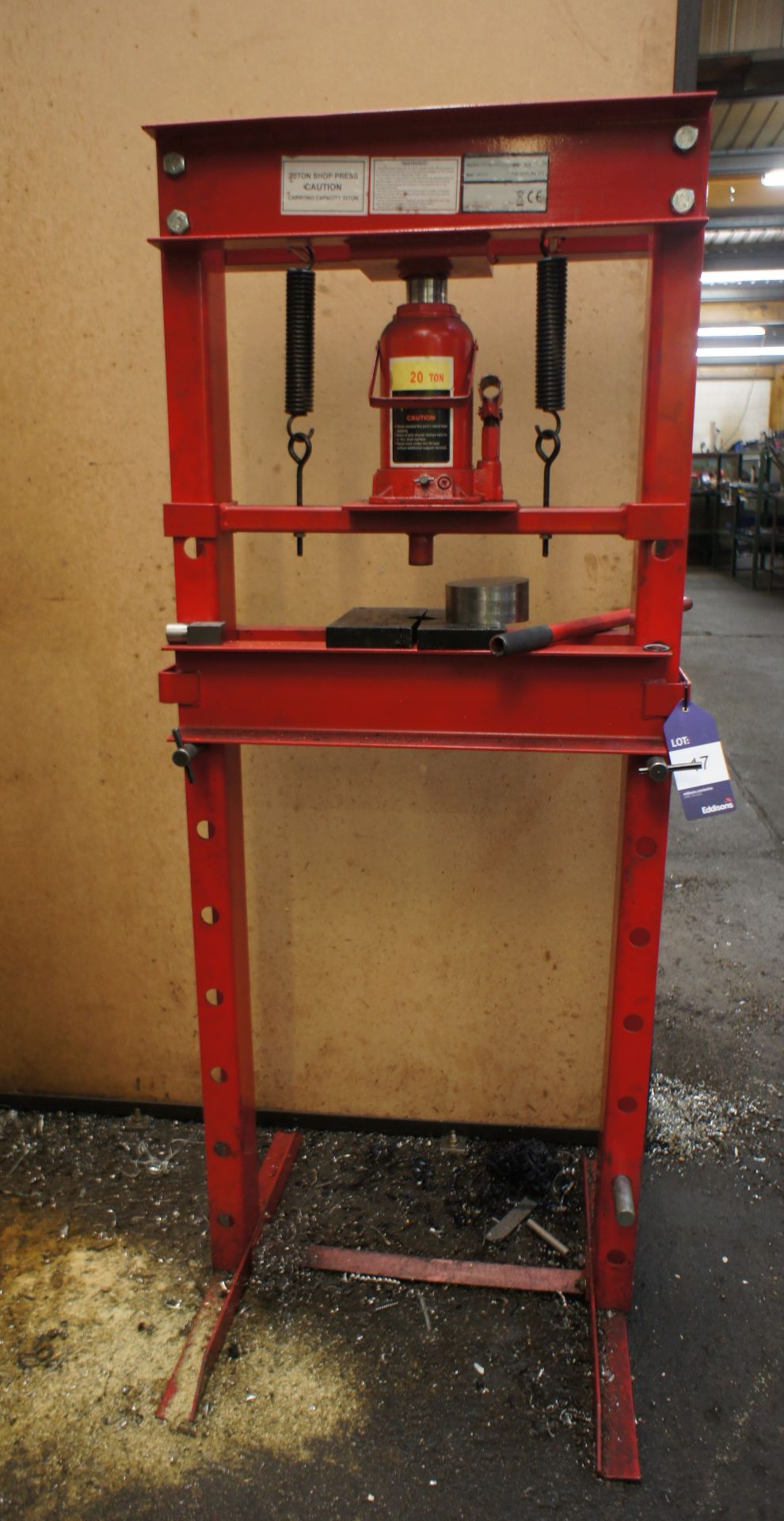 HS20T-OY Workshop Press, 20 ton - Image 2 of 3