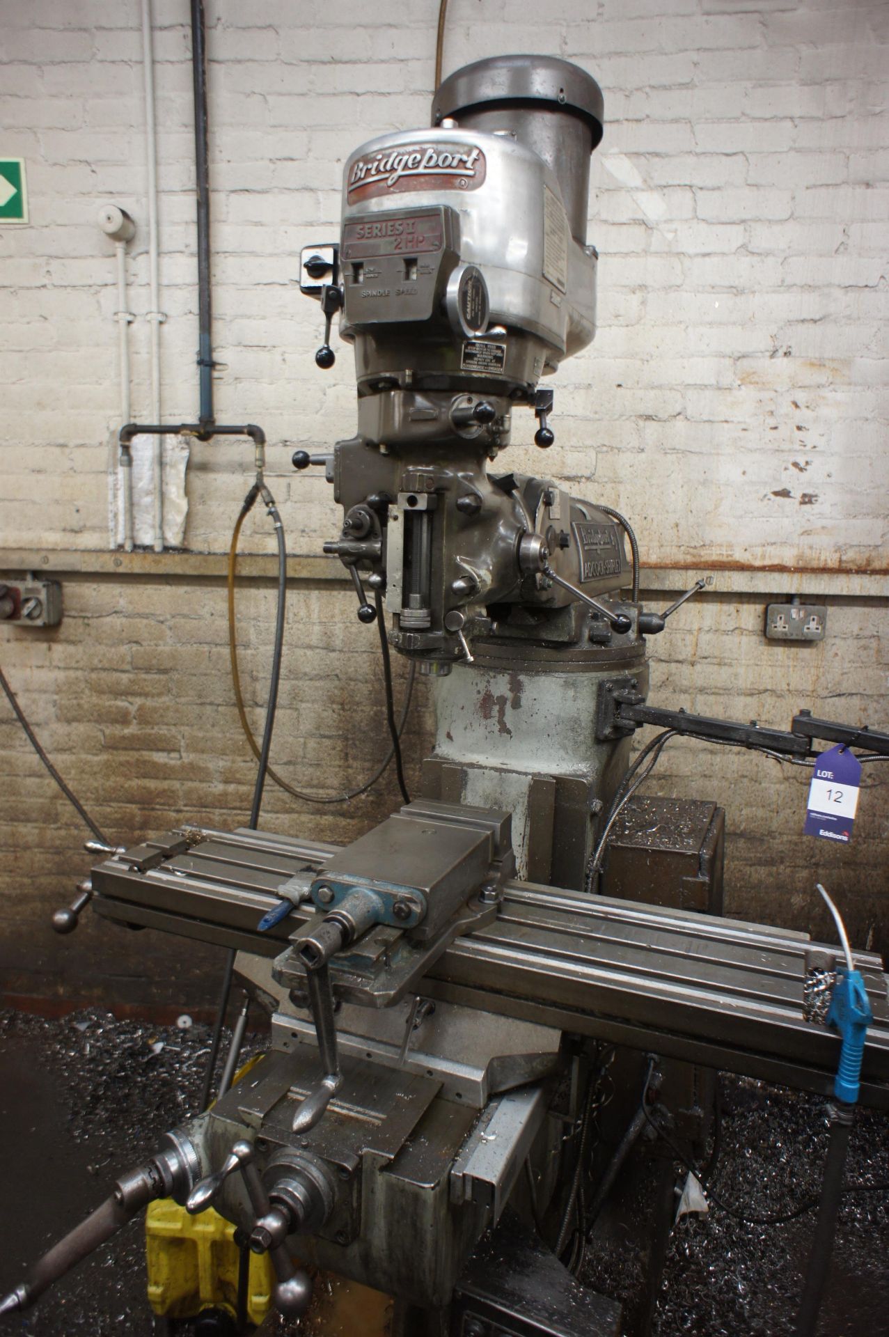 Bridgeport Series 1, 2HP Turret Milling Machine wi - Image 4 of 5