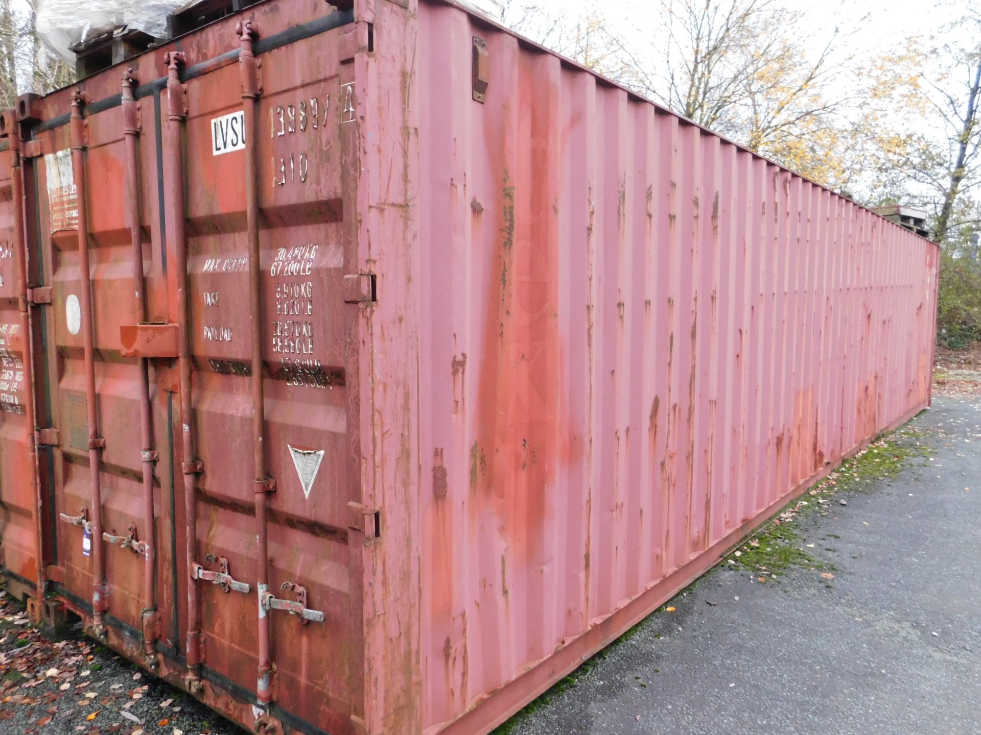 Red Steel Shipping Container (will be empty upon collection)