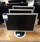 3 LG Monitors