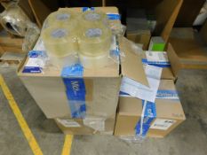 6 x Boxes Clear E-Tape 48mm x 150m