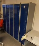 5 Blue Lockers