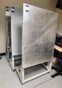 3 x Mobile Vertical Plate Stands