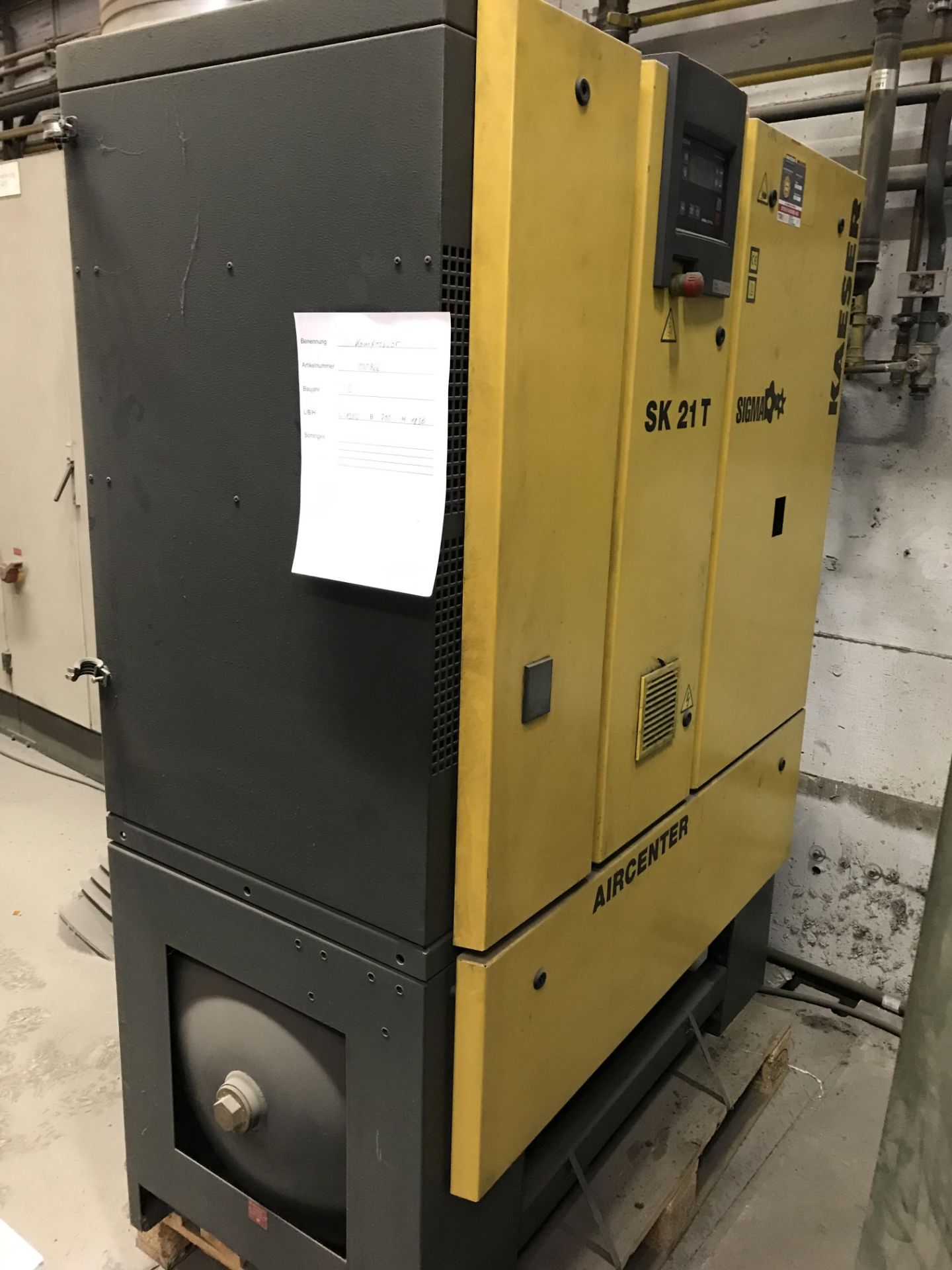 Kaeser SK21T Packaged Screw Compressor