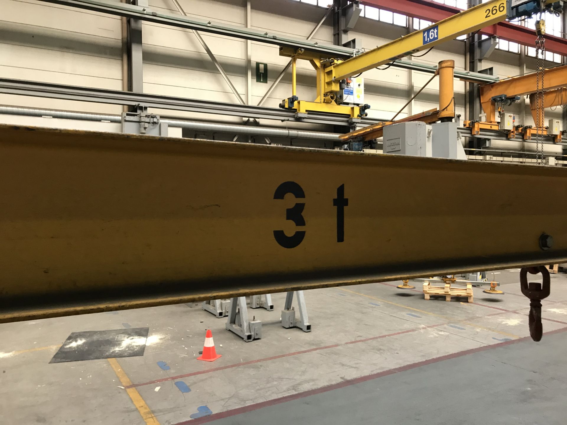 Steel Fabricated Crane Slung Spreader Beam, - Image 2 of 3