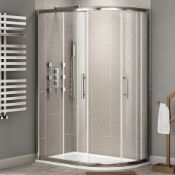 Twyfords 1000x800mm - 8mm - Premium EasyClean Offset Quadrant Shower Enclosure - Reversible. RRP £